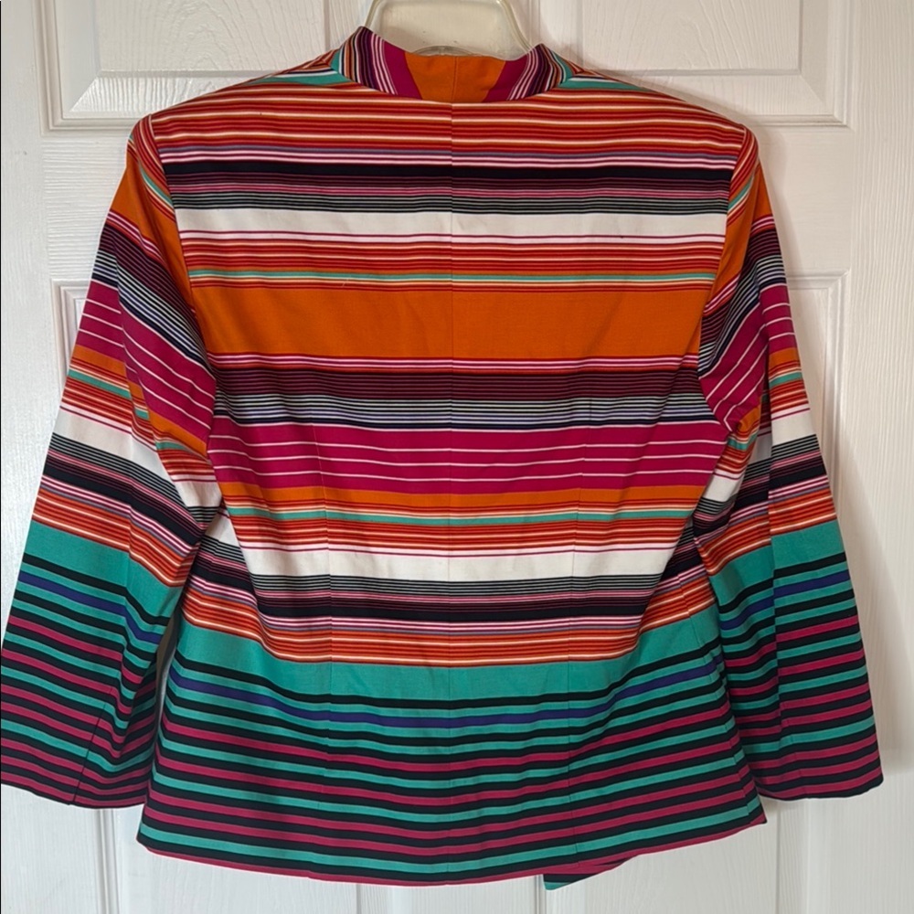 Multicolor Striped Blazer - Picture 6 of 9